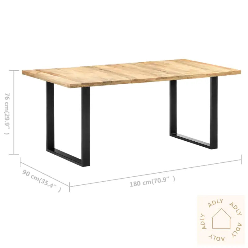 Spisebord 180X90X76 Cm Heltre Mango