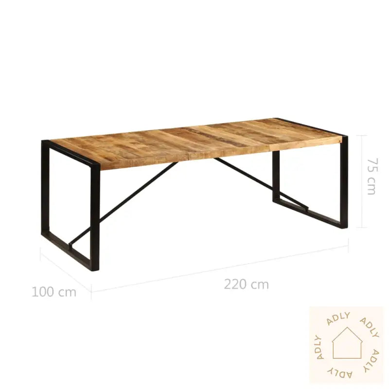 Spisebord 220X100X75 Cm Heltre Mango