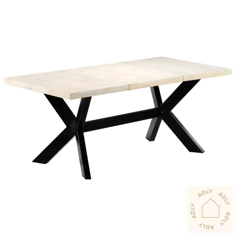 Spisebord Hvit 180X90X75 Cm Heltre Mango