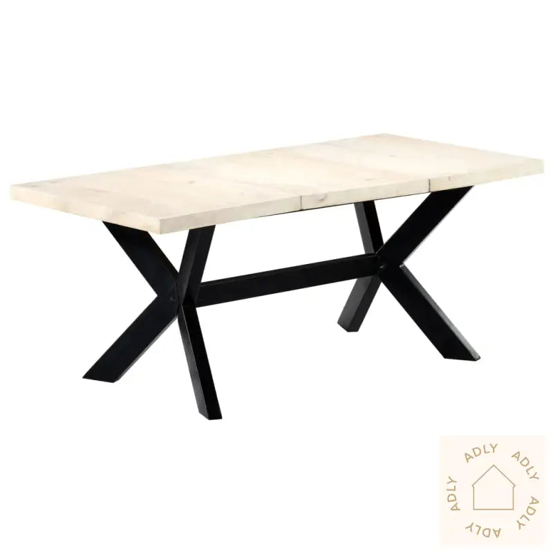 Spisebord Hvit 180X90X75 Cm Heltre Mango