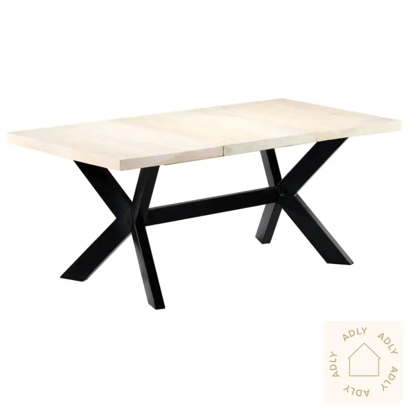 Spisebord Hvit 180X90X75 Cm Heltre Mango