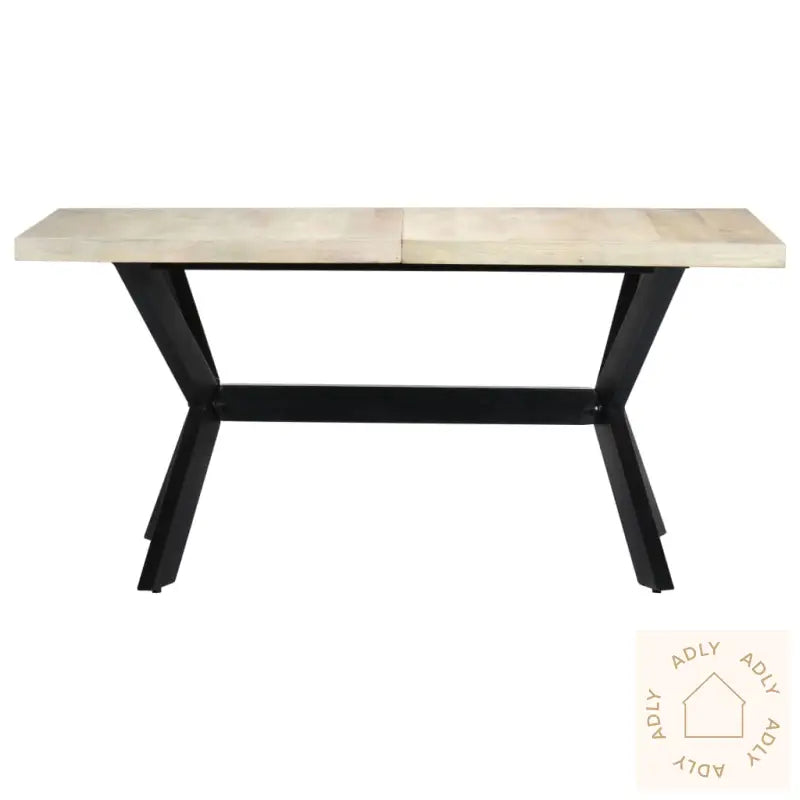 Spisebord 160X80X75 Cm Heltre Mango Hvit
