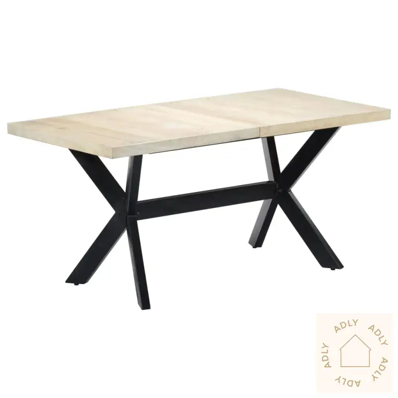 Spisebord 160X80X75 Cm Heltre Mango Hvit
