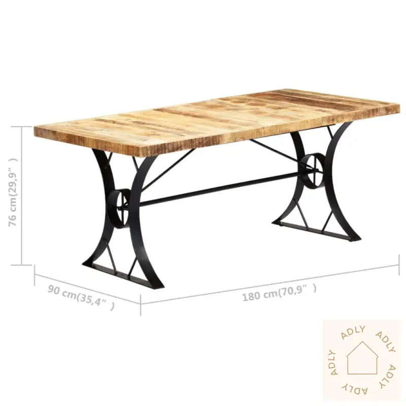 Spisebord 180X90X76 Cm Heltre Mango