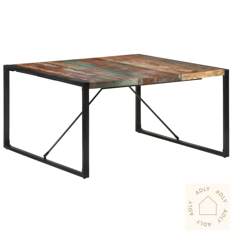 Spisebord 140X140X75 Cm Gjenvunnet Heltre