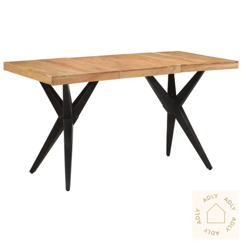 Spisebord Svart 140X70X76 Cm Heltre Akasie