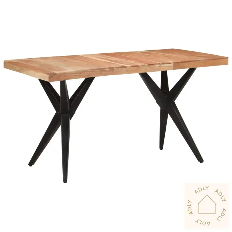 Spisebord Svart 140X70X76 Cm Heltre Akasie