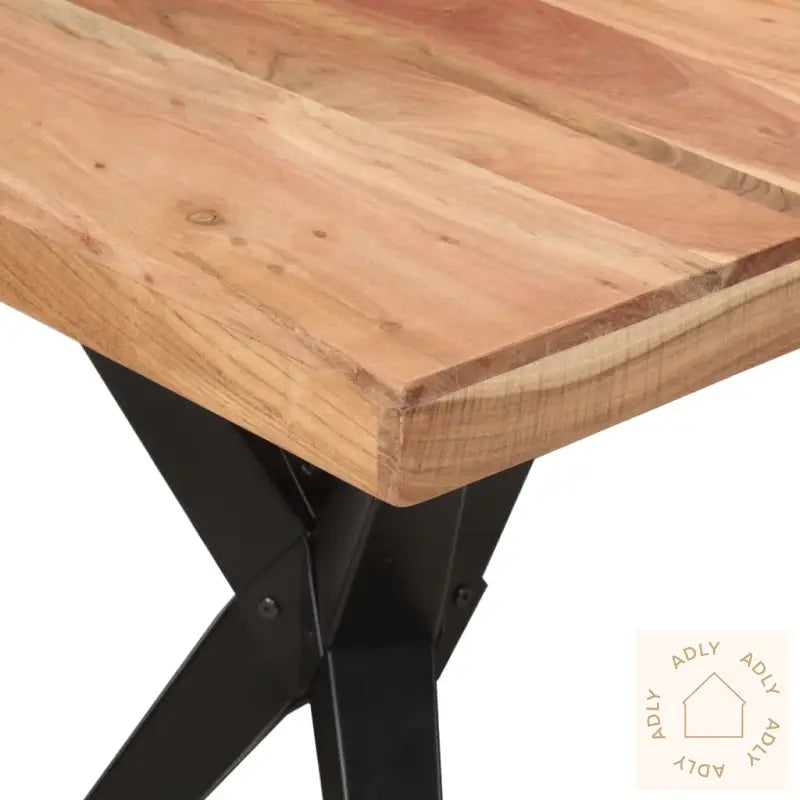 Spisebord Svart 140X70X76 Cm Heltre Akasie