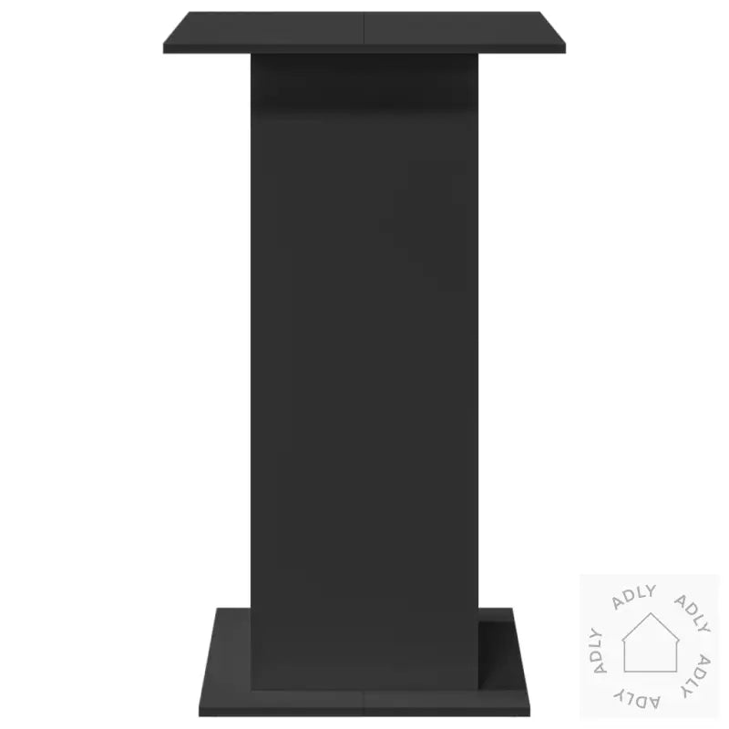 Barbord Med Oppbevaring Svart 60X60X102 Cm Konstruert Tre