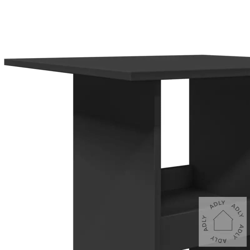 Barbord Med Oppbevaring Svart 60X60X102 Cm Konstruert Tre