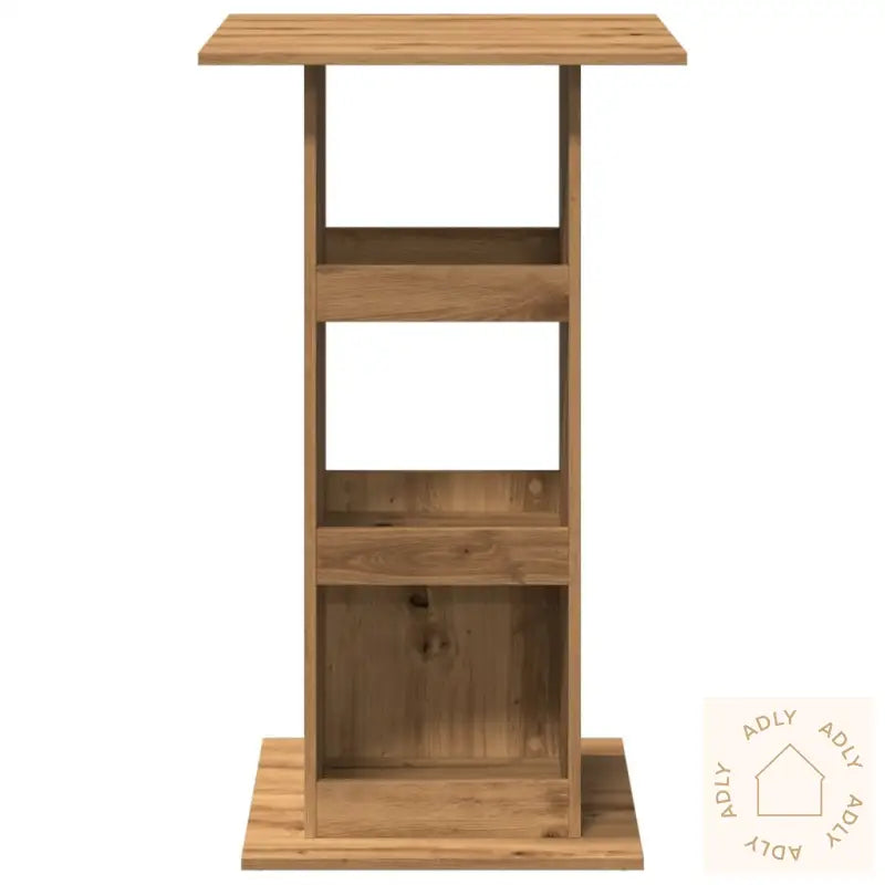 Barbord Med Oppbevaring Artisan Eik 60X60X102 Cm Konstruert Tre