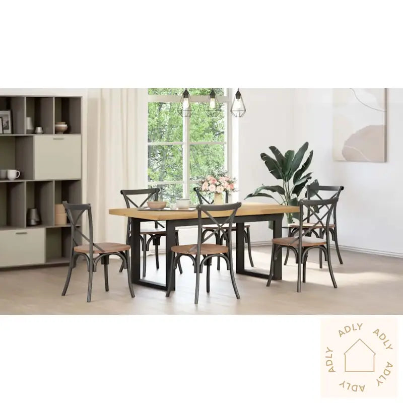 Spisebord Noain U-Formede Ben 180X90X75 Cm Heltre Furu