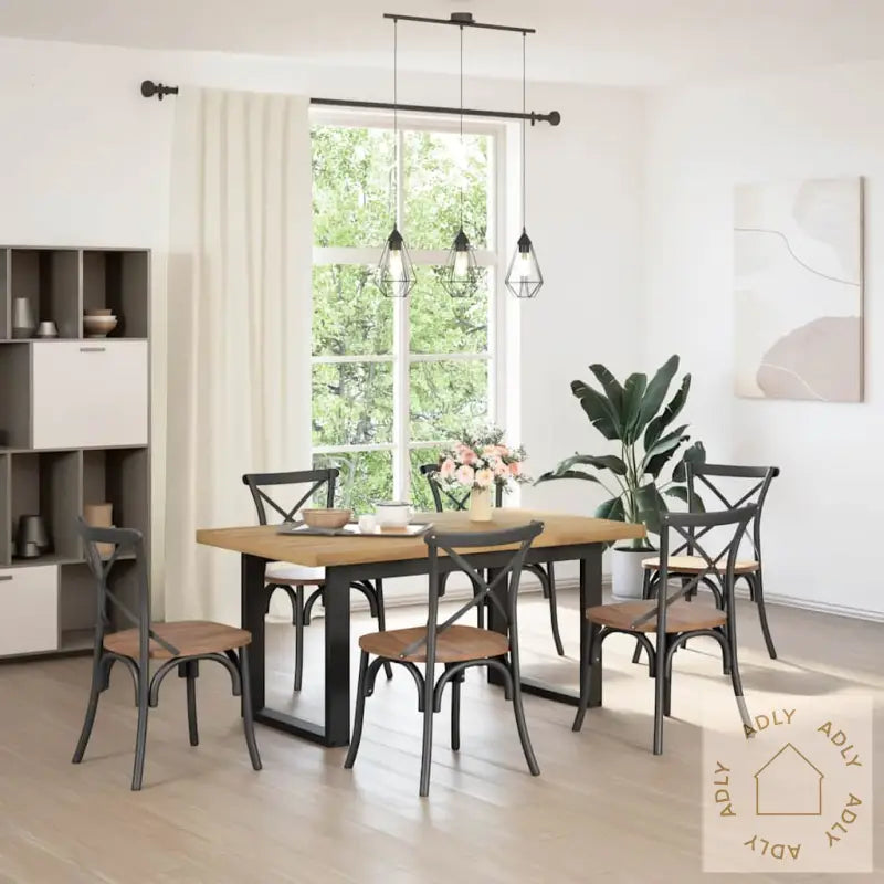 Spisebord Noain U-Formede Ben 160X90X75 Cm Heltre Furu