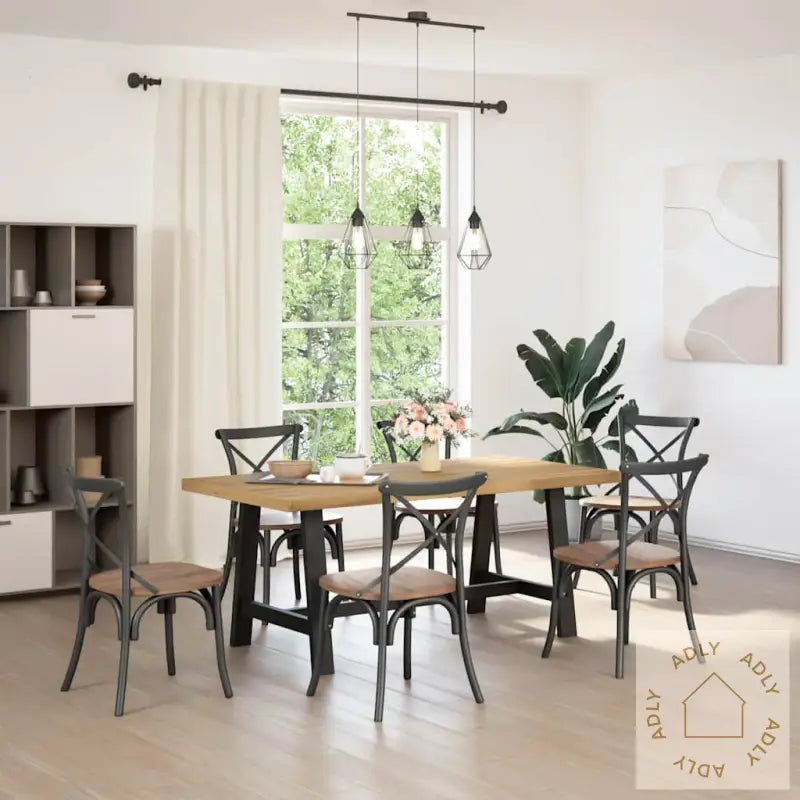 Spisebord Noain A-Formede Ben 180X90X75 Cm Heltre Furu