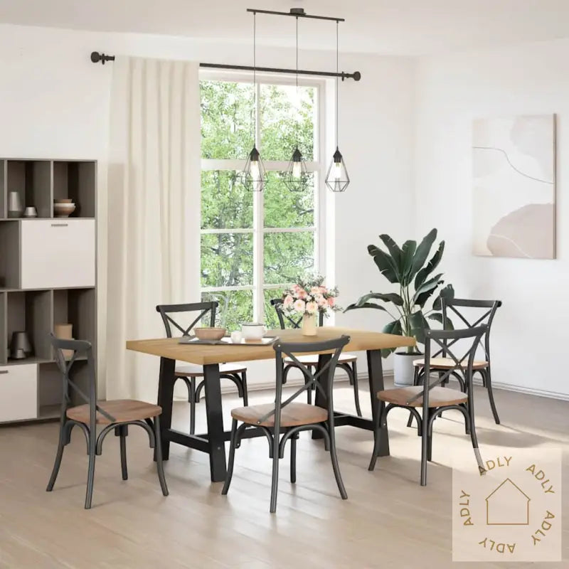 Spisebord Noain A-Formede Ben 160X90X75 Cm Heltre Furu
