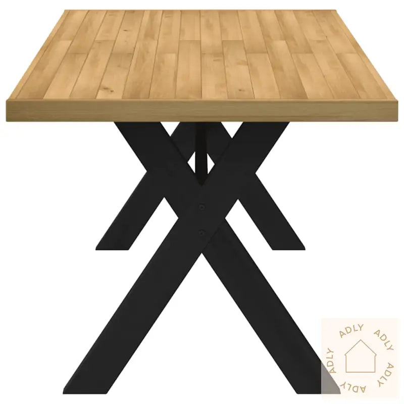 Spisebord Noain X-Formede Ben 160X90X75 Cm Heltre Furu