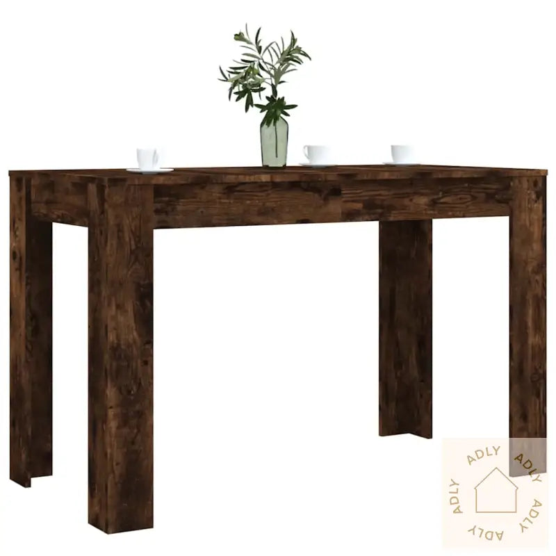 Spisebord Røkt Eik 120X60X76 Cm Konstruert Tre