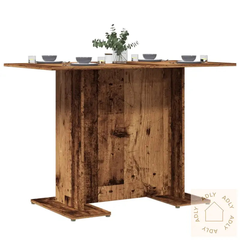 Spisebord Gammelt Tre 110X60X75 Cm Konstruert Tre