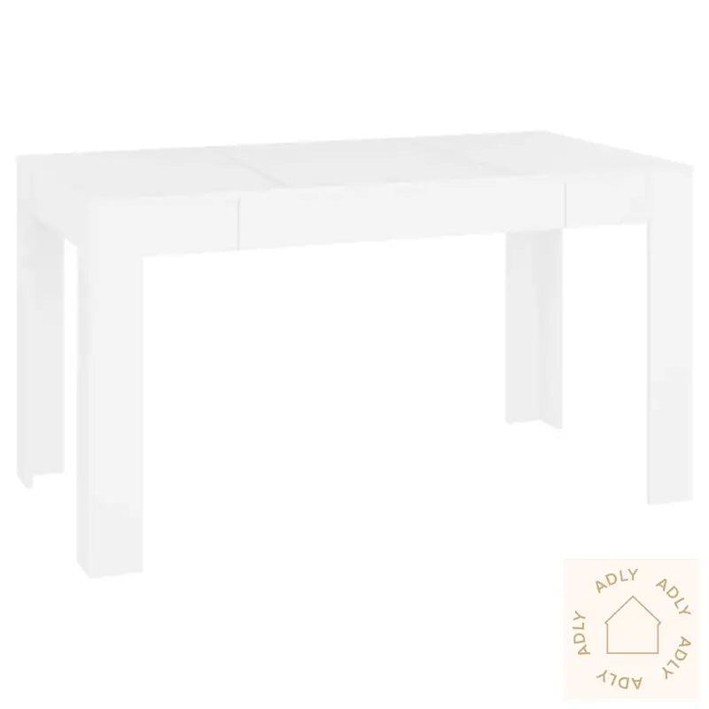 Spisebord Hvit 140X74,5X76 Cm Konstruert Tre