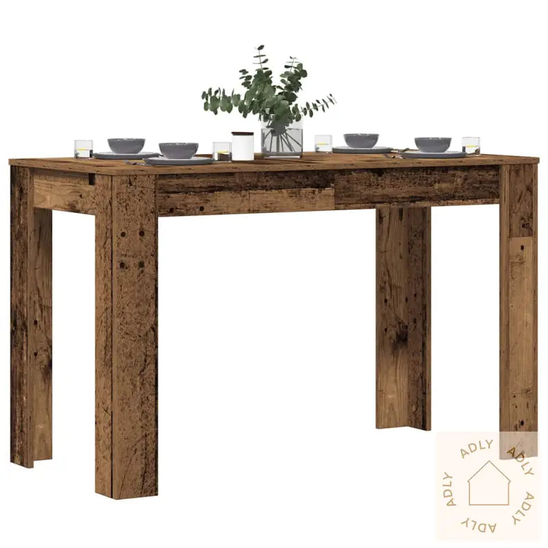 Spisebord Gammelt Tre 120X60X76 Cm Konstruert Tre