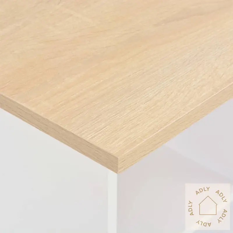 Barbord Hvit Og Sonoma Eik 60X60X110 Cm