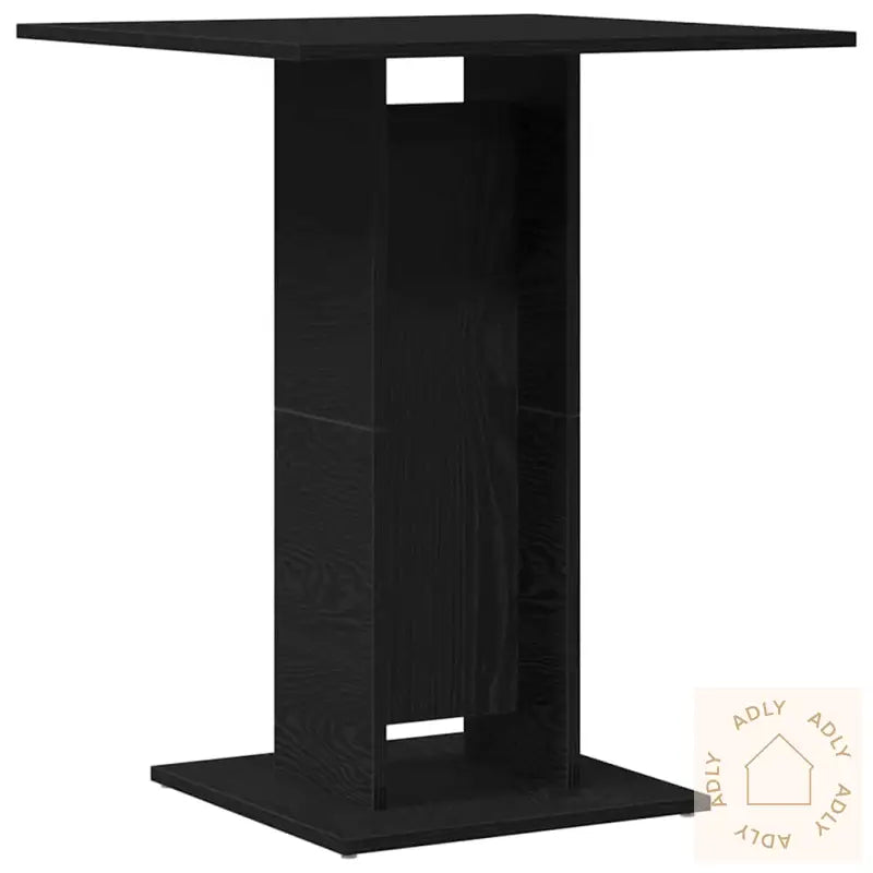 Bistrobord Svart Eik 60X60X75 Cm Konstruert Tre