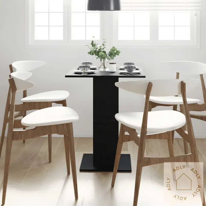 Bistrobord Svart Eik 60X60X75 Cm Konstruert Tre