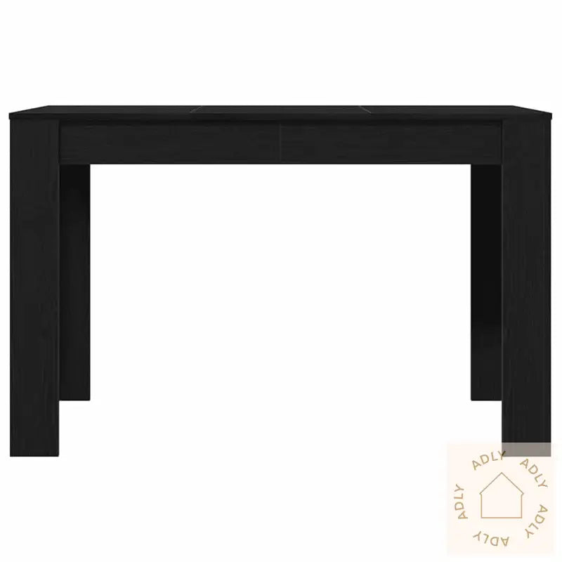 Spisebord Svart Eik 120X60X76 Cm Konstruert Tre