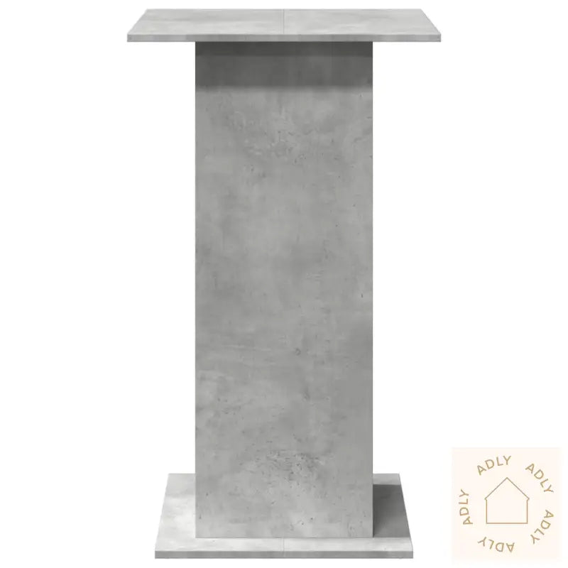 Barbord Med Oppbevaring Betonggrå 60X60X102 Cm Konstruert Tre