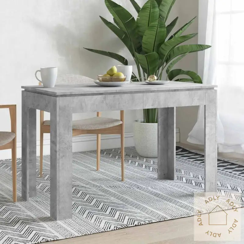 Spisebord Betonggrå 120X60X76 Cm Konstruert Tre