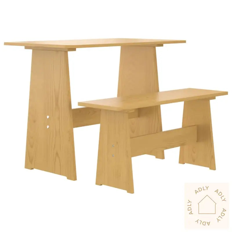 Spisebord Med Benk Reine Honningbrun Heltre Furu