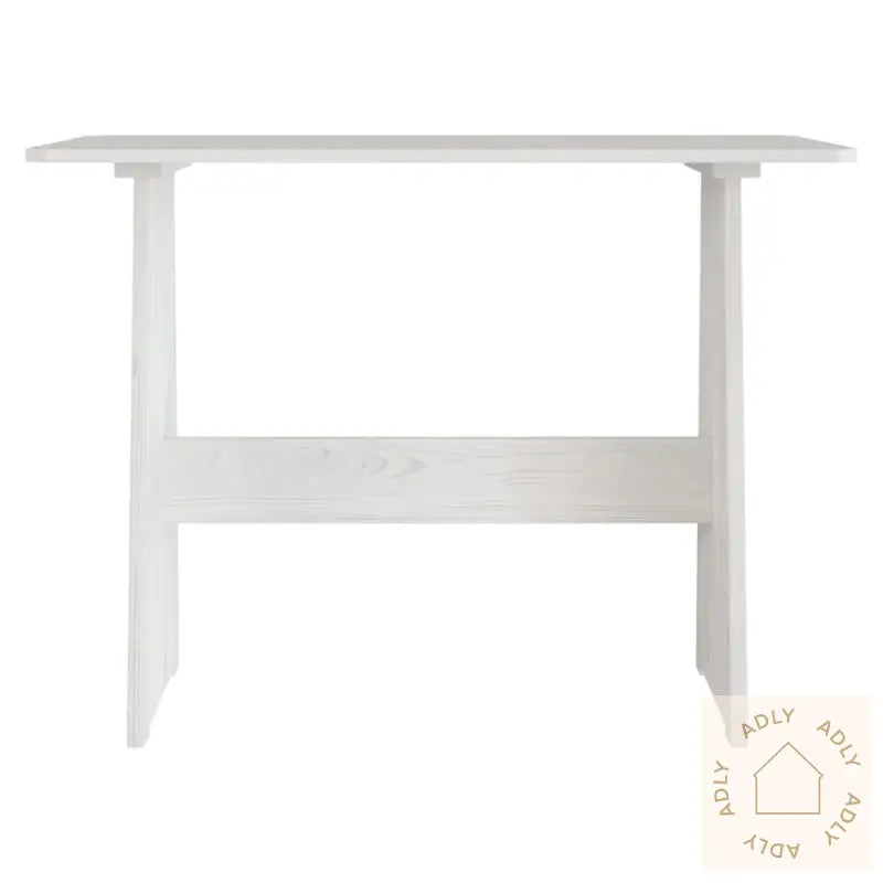 Spisebord Med Benk Reine Hvit Heltre Furu