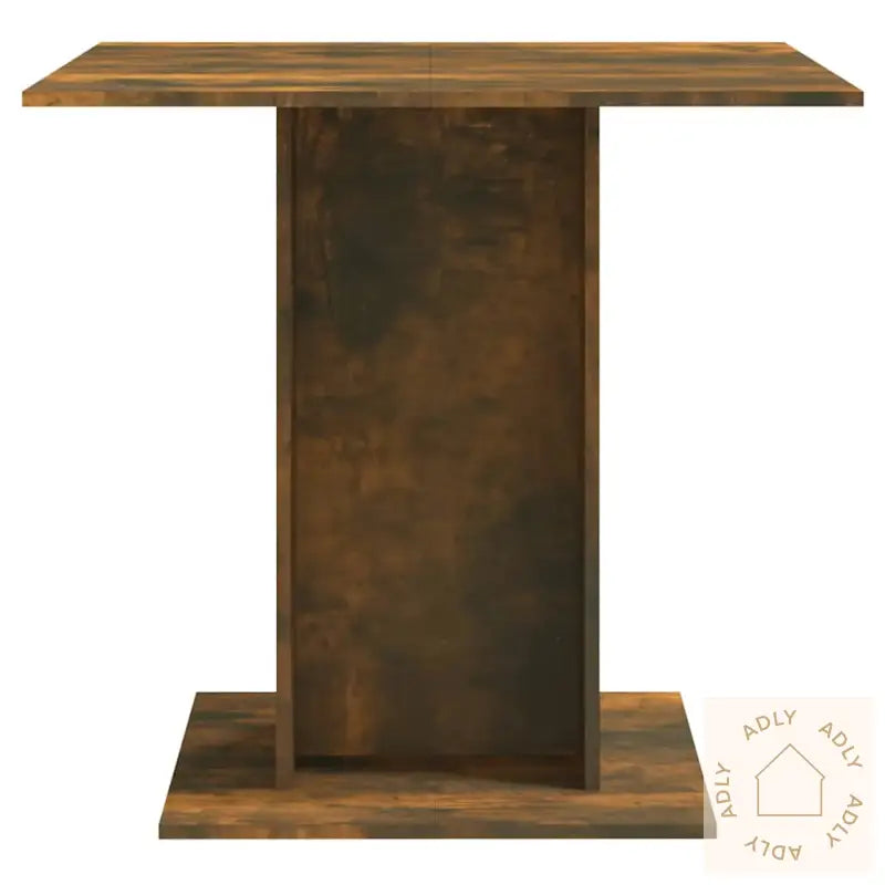 Spisebord Røkt Eik 80X80X75 Cm Konstruert Tre