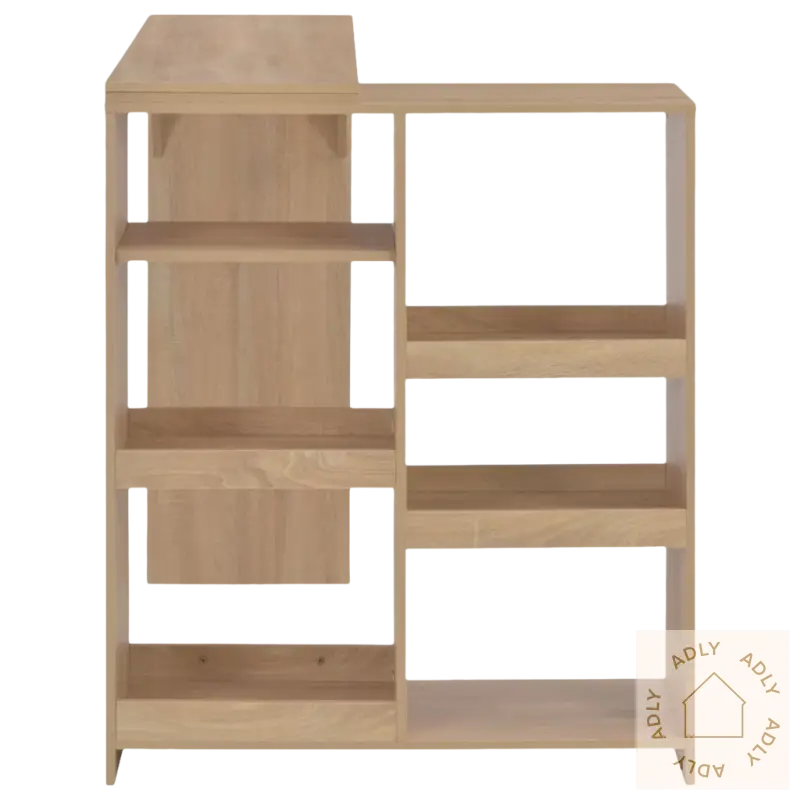 Moderne spisebord med flyttbar hylle passer perfekt til små rom, trehyller