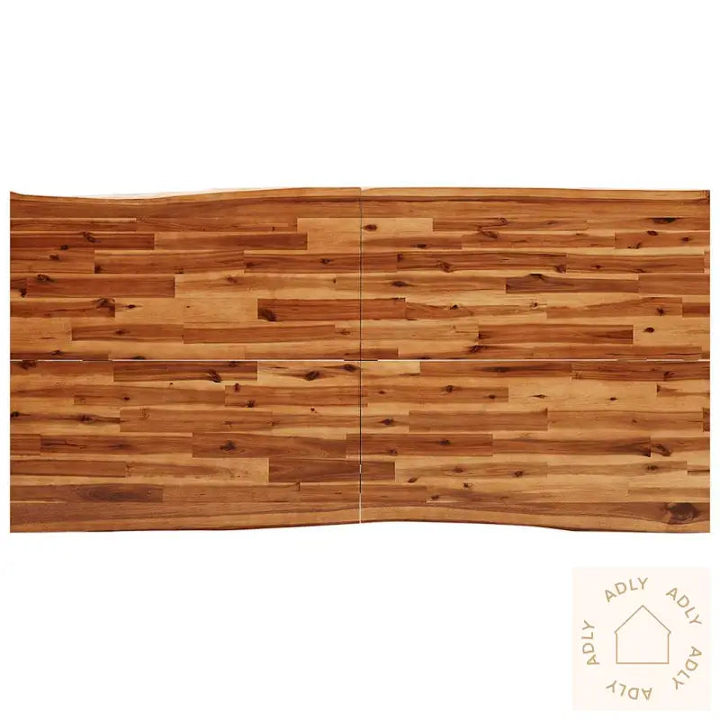 Spisebord Med Naturlig Kant 180X90X75 Cm Heltre Akasie