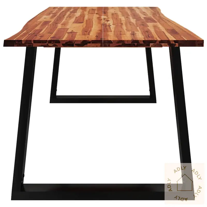 Spisebord Med Naturlig Kant 180X90X75 Cm Heltre Akasie