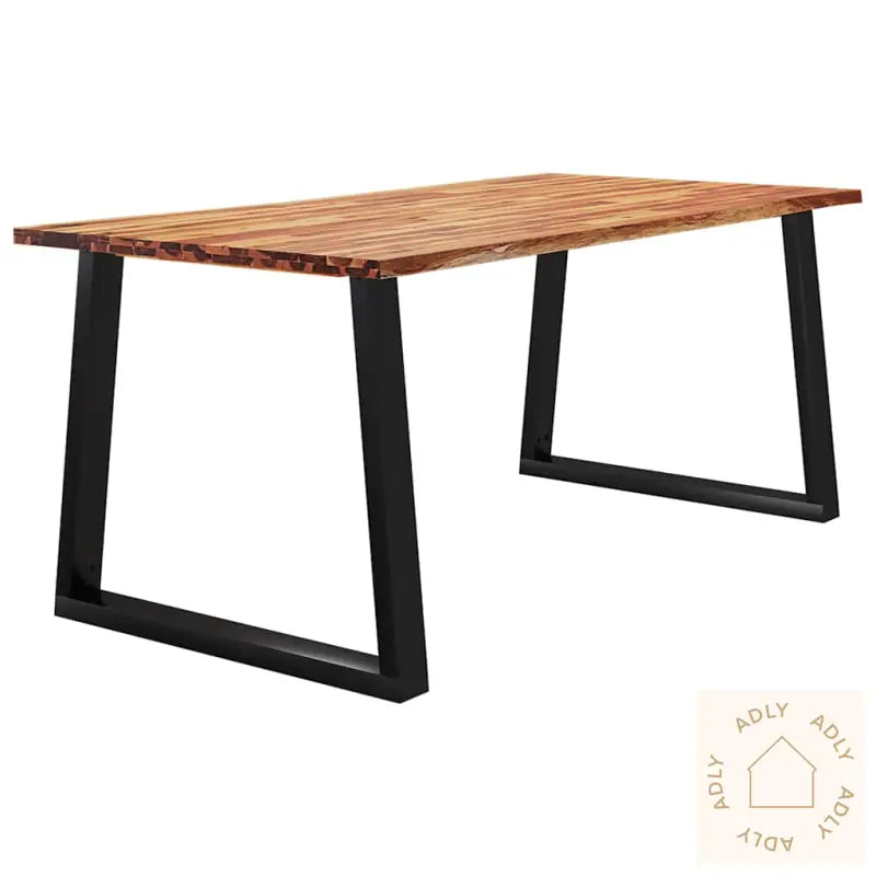 Spisebord Med Naturlig Kant 180X90X75 Cm Heltre Akasie