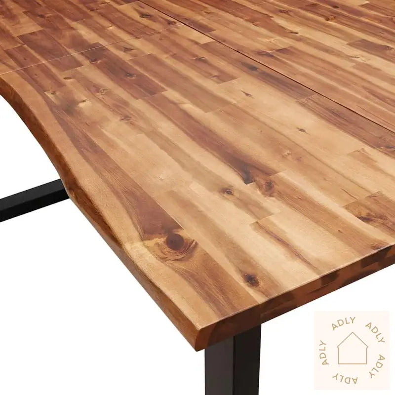 Spisebord Med Naturlig Kant 200X90X75 Cm Heltre Akasie
