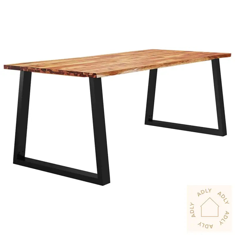 Spisebord Med Naturlig Kant 200X90X75 Cm Heltre Akasie