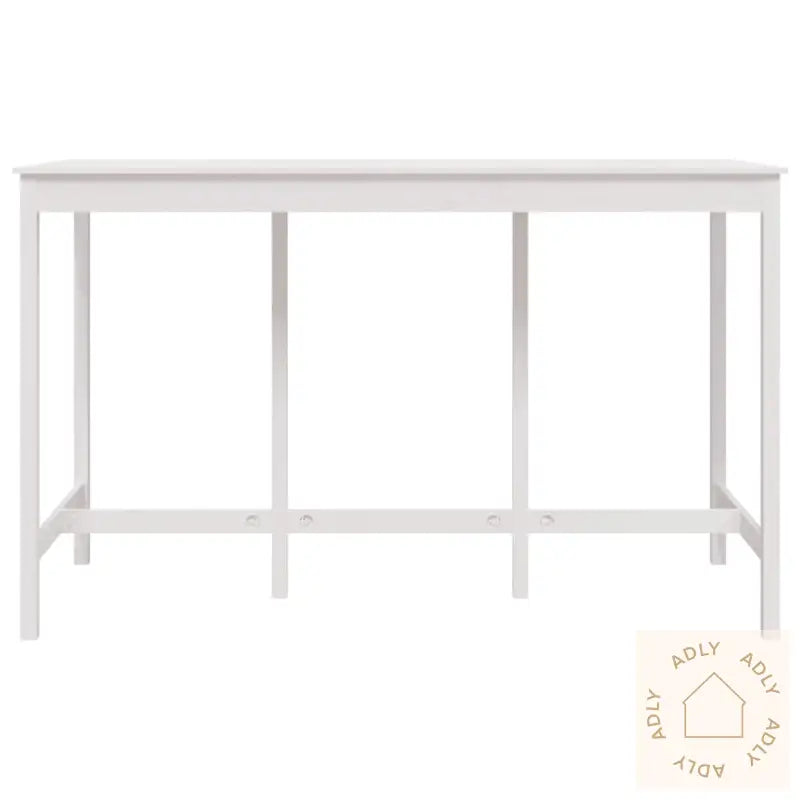 Barbord Hvit 180X80X110 Cm Heltre Furu