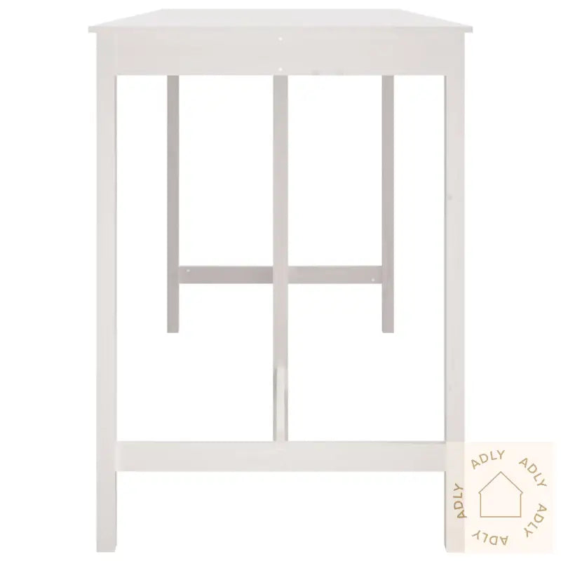 Barbord Hvit 180X80X110 Cm Heltre Furu