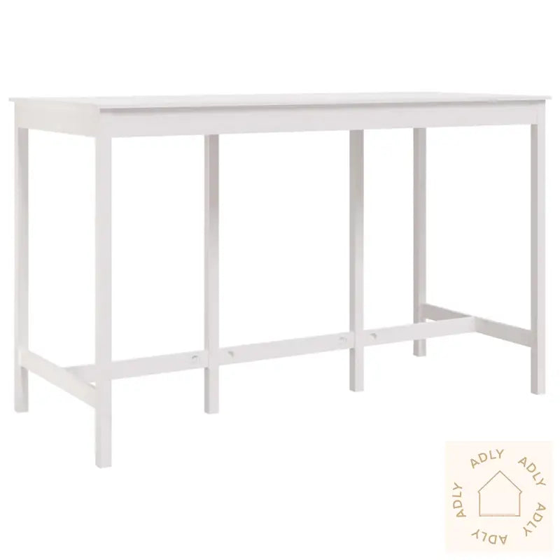Barbord Hvit 180X80X110 Cm Heltre Furu