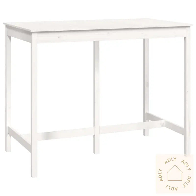 Barbord Hvit 140X80X110 Cm Heltre Furu