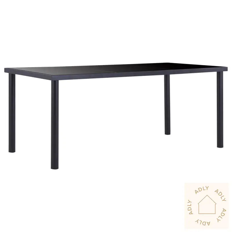 Spisebord Svart 180X90X75 Cm Herdet Glass