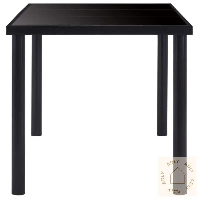 Spisebord Svart 200X100X75 Cm Herdet Glass