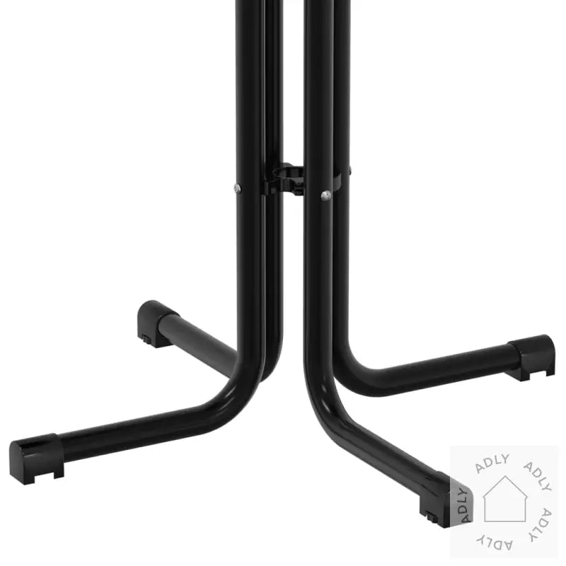 Spisebord Svart Ø70X110 Cm Konstruert Tre Og Stål