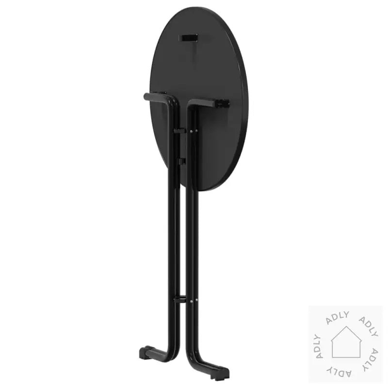 Spisebord Svart Ø70X110 Cm Konstruert Tre Og Stål