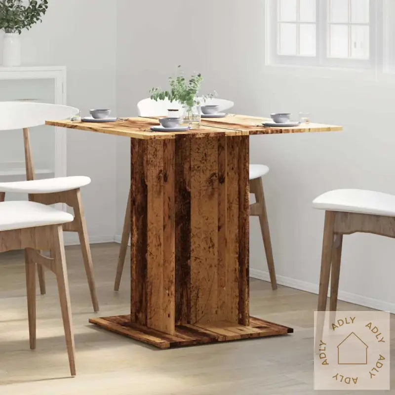 Spisebord Gammelt Tre 80X80X75 Cm Konstruert Tre