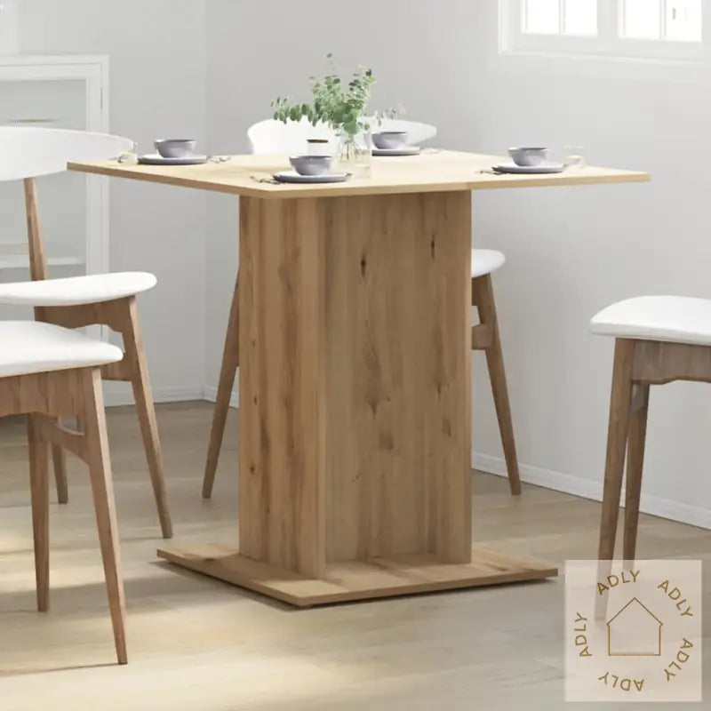 Spisebord Artisan Eik 80X80X75 Cm Konstruert Tre