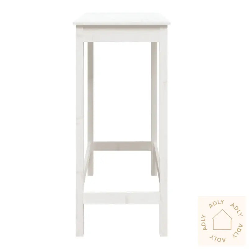 Barbord Hvit 100X50X110 Cm Heltre Furu